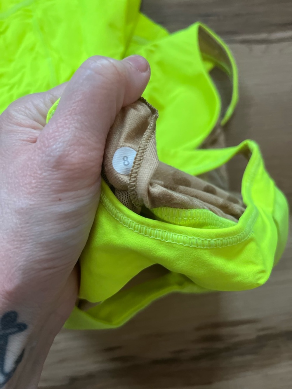Neon Yellow Racerback Tank Top - Picture 2 of 2